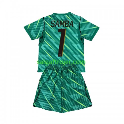 Frankrig Brice Samba 1 Fodboldtrøjer Målmand Børn 3. sæt World Cup 2026 Kort ærmer Frankrig Brice Samba 1 Fodboldtrøjer Målmand Børn 3. sæt World Cup 2026 Kort ærmer